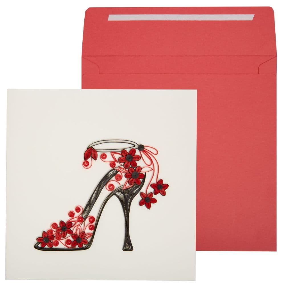 NIQUEA.D, Fashion Shoe Quilling Birthday Card