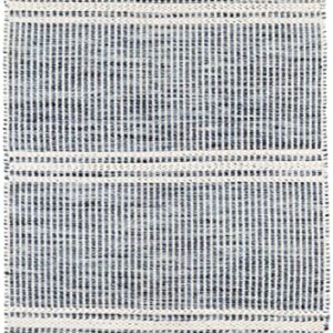 Dash and Albert Malta Wool Area Rug - 2' x 3' Blue - Coastal Charm Handwoven Wool Accent Rug - Durable, Lightweight, Easy to Clean