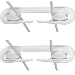 Dependable Industries Inc. Essentials Laundry Clothesline Kit 100ft Cotton Line, 2 Rustproof Pulleys, and 2 Spreaders White