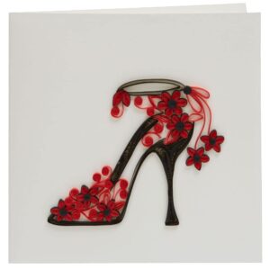 NIQUEA.D, Fashion Shoe Quilling Birthday Card