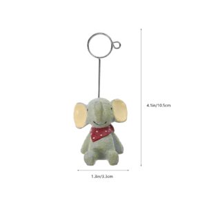 Tofficu Table Number Holders, 4.1'' Tall Resin Elephant Base Place Card Holder, Place Card Holders for Table Picture Holders for Tables Party Wedding Display, for Card Picture Memo Note