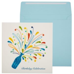 niquea.d, birthday celebration quilling birthday card