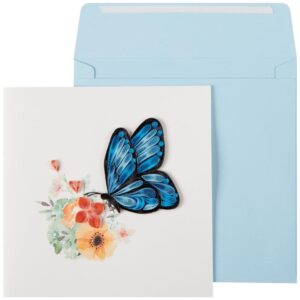 niquea.d, butterfly quilling birthday card