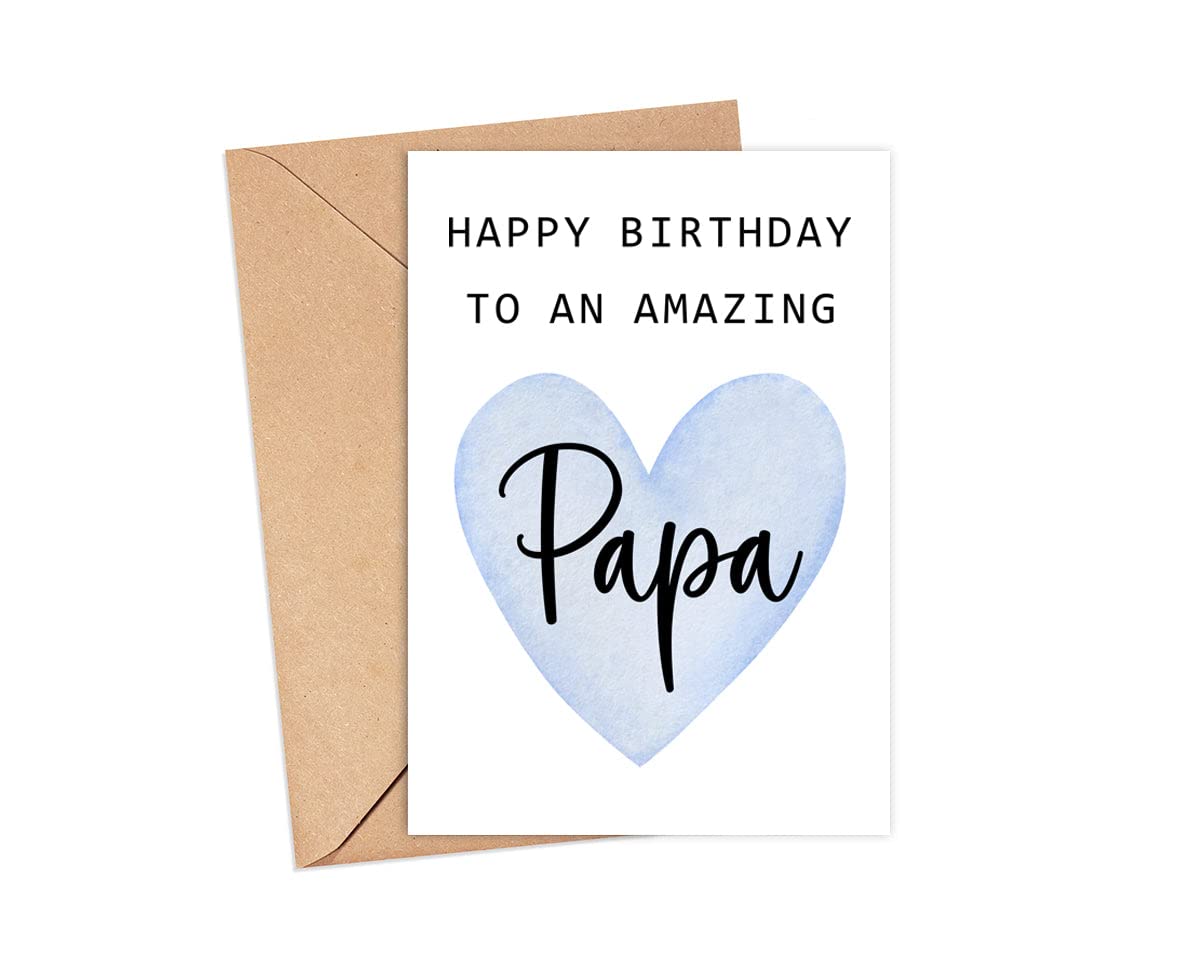 TunlaStore Happy Birthday To An Amazing Papa Card - Cute Birthday Card For Papa - Greeting Card - Amazing Papa Card - Papa Birthday Gift - Best Papa Birthday Card - Gift Idea Happy Birthday