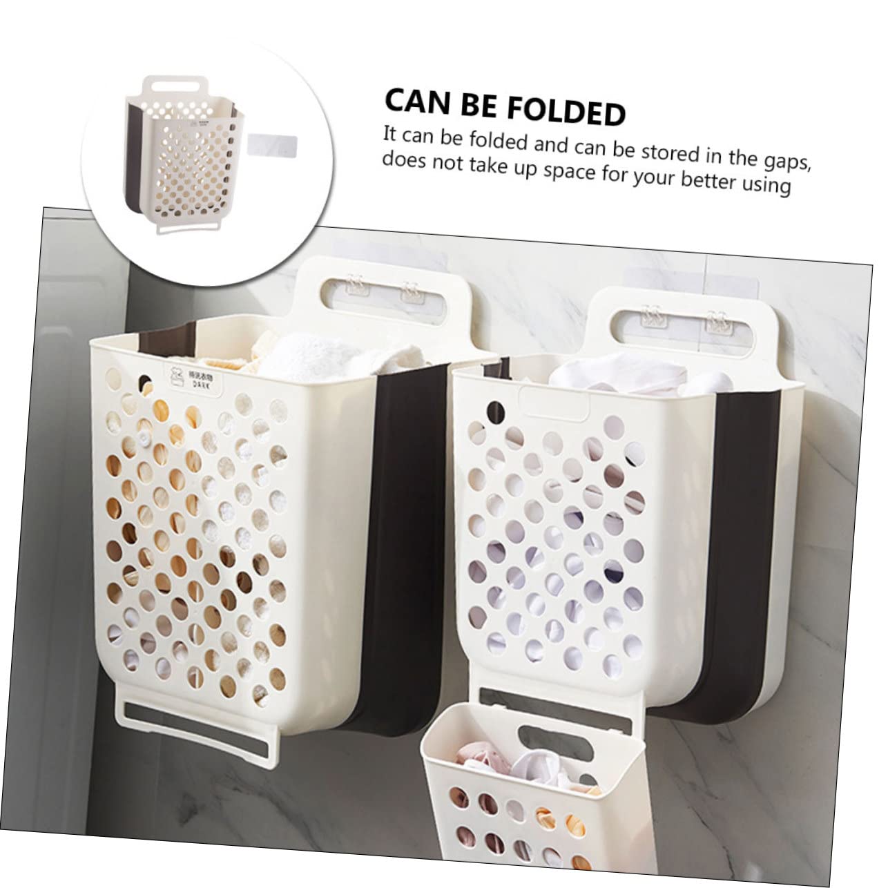 1 Set Wall Hanging Laundry Basket Plastic Hamper Baskets Storage Bins for Clothes Dirty Storage Baskets for Laundry Hamper Collapsible Clothes Basket Clothes Hamper Baby