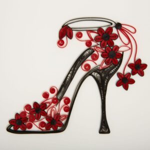 NIQUEA.D, Fashion Shoe Quilling Birthday Card