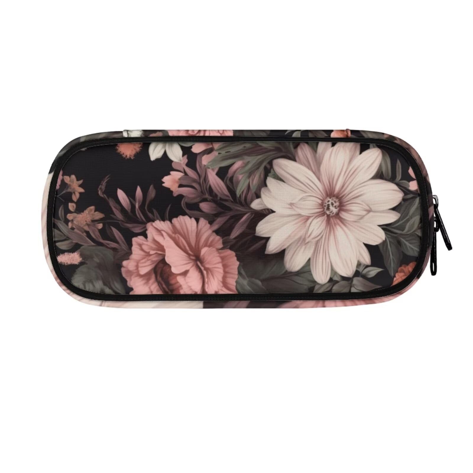 SYtrade Pencil Case Beautiful Pastel Vintage Flowers Big Capacity Pencil Pouch Office College School Makeup Bag