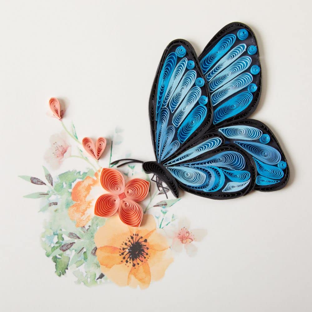 NIQUEA.D, Butterfly Quilling Birthday Card