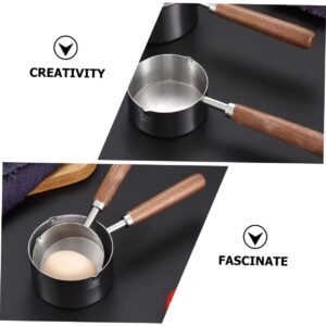 STOBAZA Small Pot with Oil Japanese Tools Bath Milk Espresso Measuring Cup Sauce Pans for Cooking Noodle Pot Oil Pot Mini Pot Non Stick Pot Oil Pots for Cooking Cheese Household Wooden