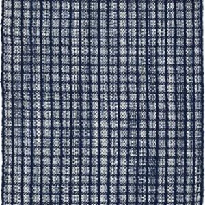 Dash and Albert Coco Indoor/Outdoor Area Rug - 8' x 10' Blue Plaid Handwoven Washable Accent Rug - Durable, Fade Resistant, High Traffic Friendly