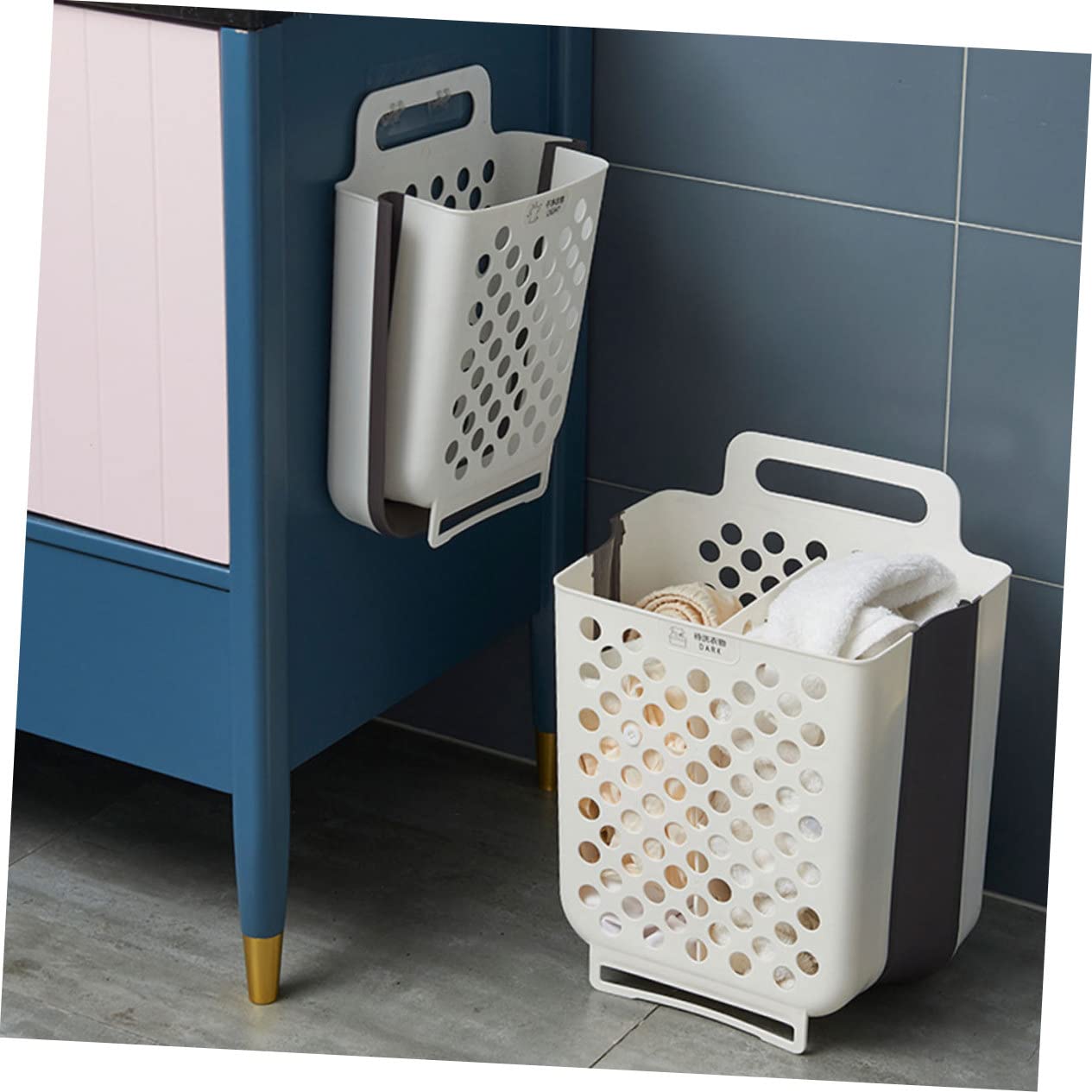 1 Set Wall Hanging Laundry Basket Plastic Hamper Baskets Storage Bins for Clothes Dirty Storage Baskets for Laundry Hamper Collapsible Clothes Basket Clothes Hamper Baby