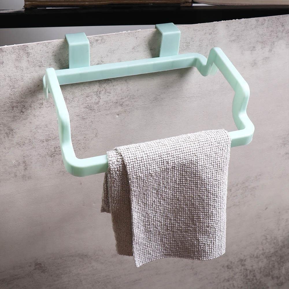 Vctitil 2Pcs Kitchen Cabinet Door Back Type Trash Bag Holder Plastic Storage Rack Trash Garbage Bag Holders