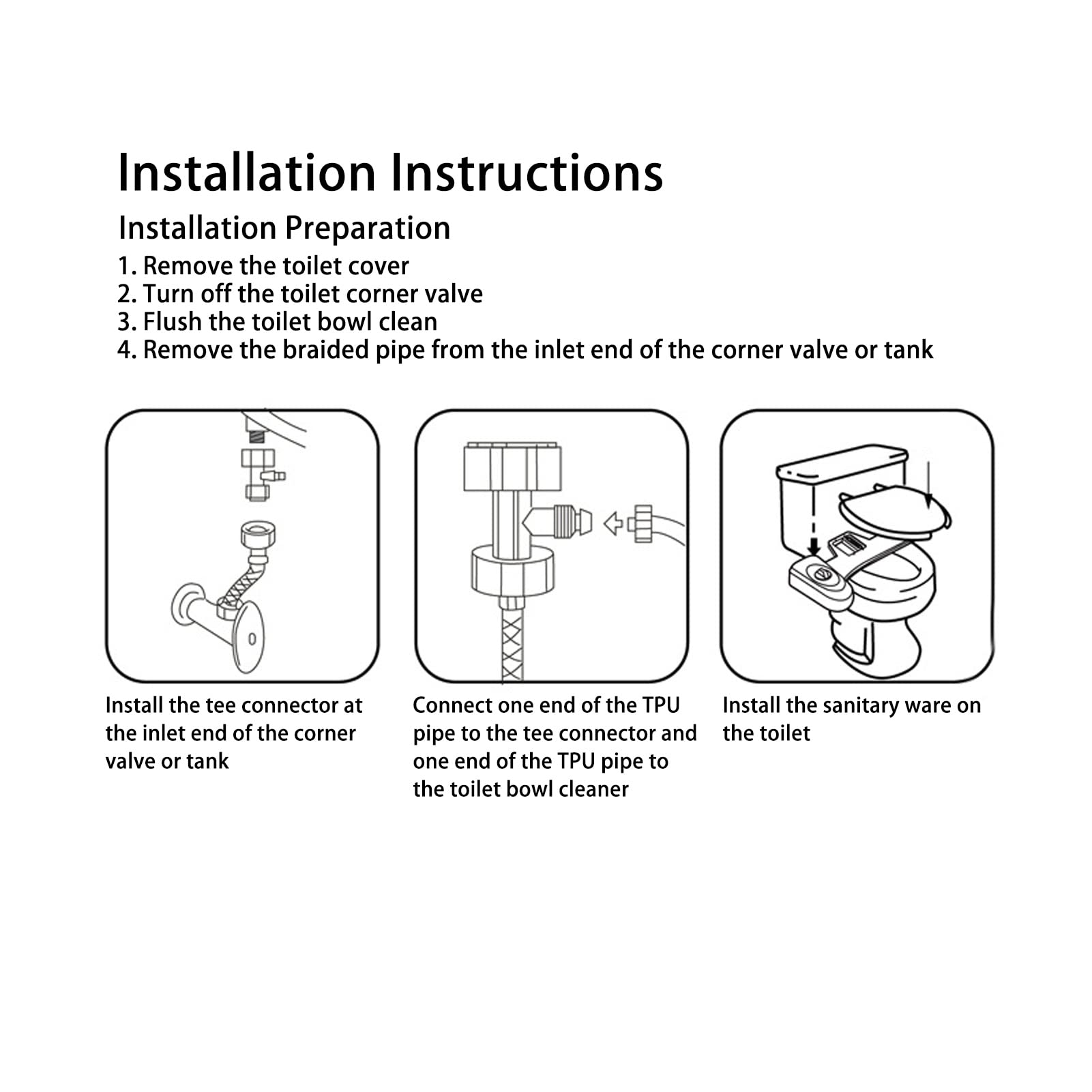 Fafeicy Bidet Toilet Attachment, Toilet Self Sprayer Toilet Bidet Smart Gentle Toilet Self Sprayer for Men Women Children Elderly (1/2)