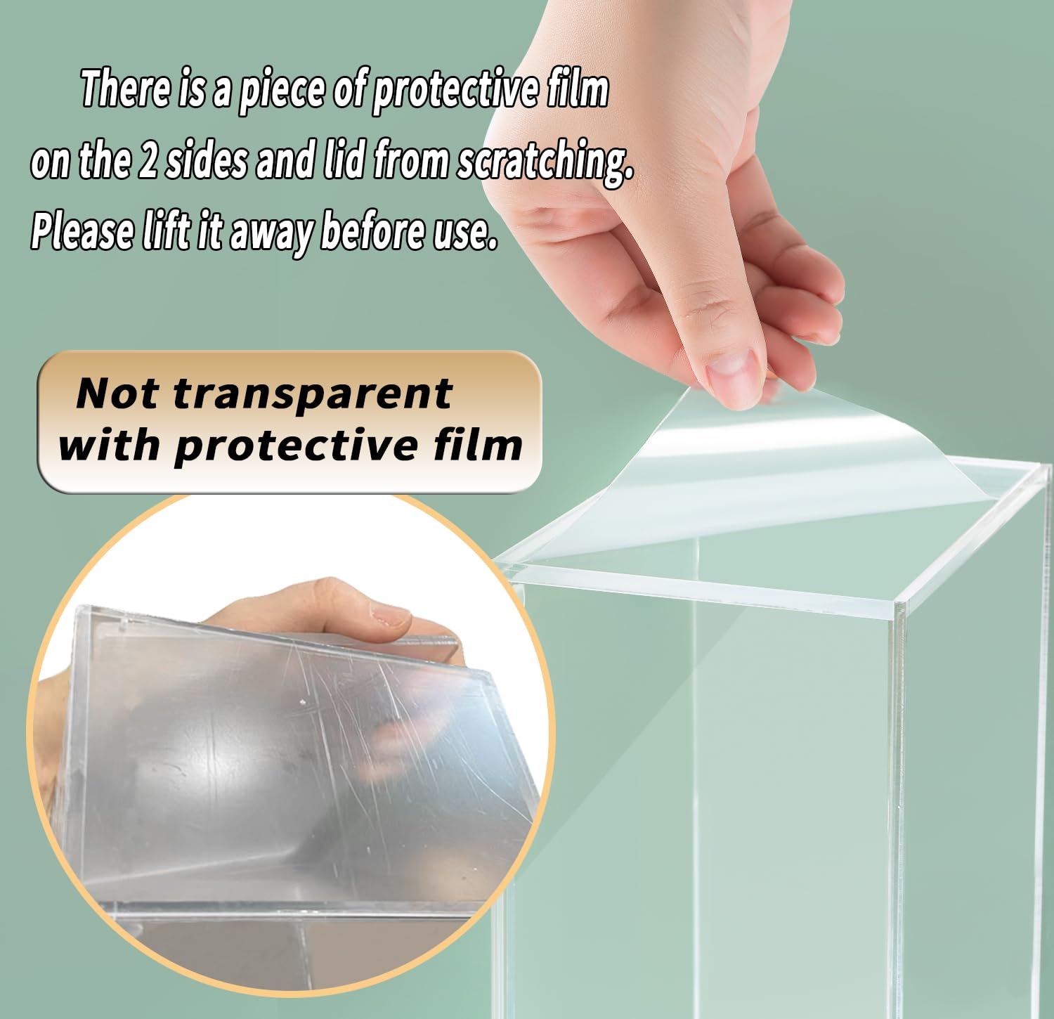 Sohalejr Dryer Sheet Holder Sheets Container Transparent 5 mm Thickness Acrylic Box with Lid Clear Dryer Sheet Dispenser for Laundry Organization and Storage Laundry Room Decor