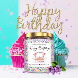 Birthday Gifts for Women Birthday Cake Candles Gifts for Best Friends Women Happy Birthday Gift for Women Female Sister Mom Wife Her Girlfriend Coworker Bestie Womens Birthday Gifts Candles for Cake