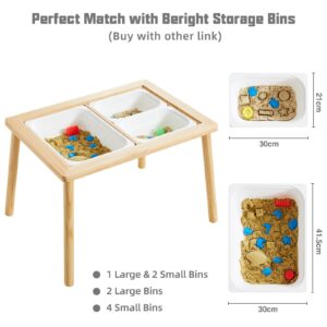 Beright Sensory Table, not with Storage Bins, Kid's Table Play Sand Table Indoor, for Birthday, Christmas and Thanksgiving Gift