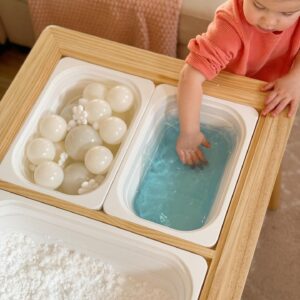 Beright Sensory Table, not with Storage Bins, Kid's Table Play Sand Table Indoor, for Birthday, Christmas and Thanksgiving Gift