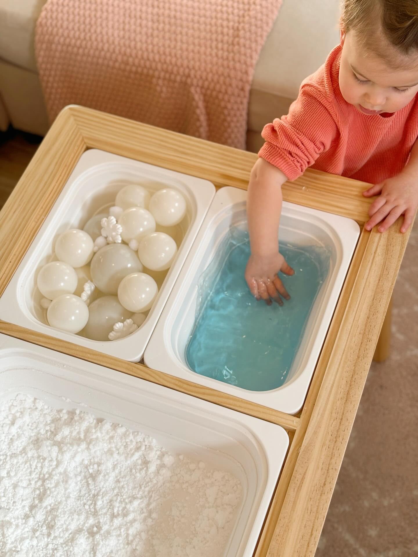 Beright Sensory Table, not with Storage Bins, Kid's Table Play Sand Table Indoor, for Birthday, Christmas and Thanksgiving Gift