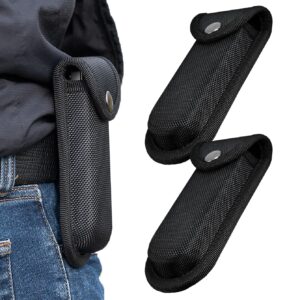 2 packs multitool sheath, knife sheath holster with belt loop, compact & durable design, perfect for small folding knives up to 5.12"