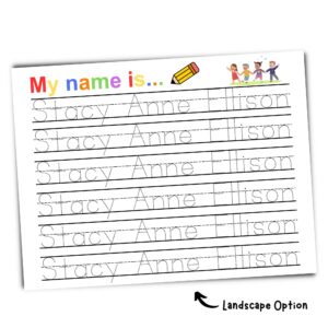 Personalized Name Tracing Worksheets: Handwriting Practice