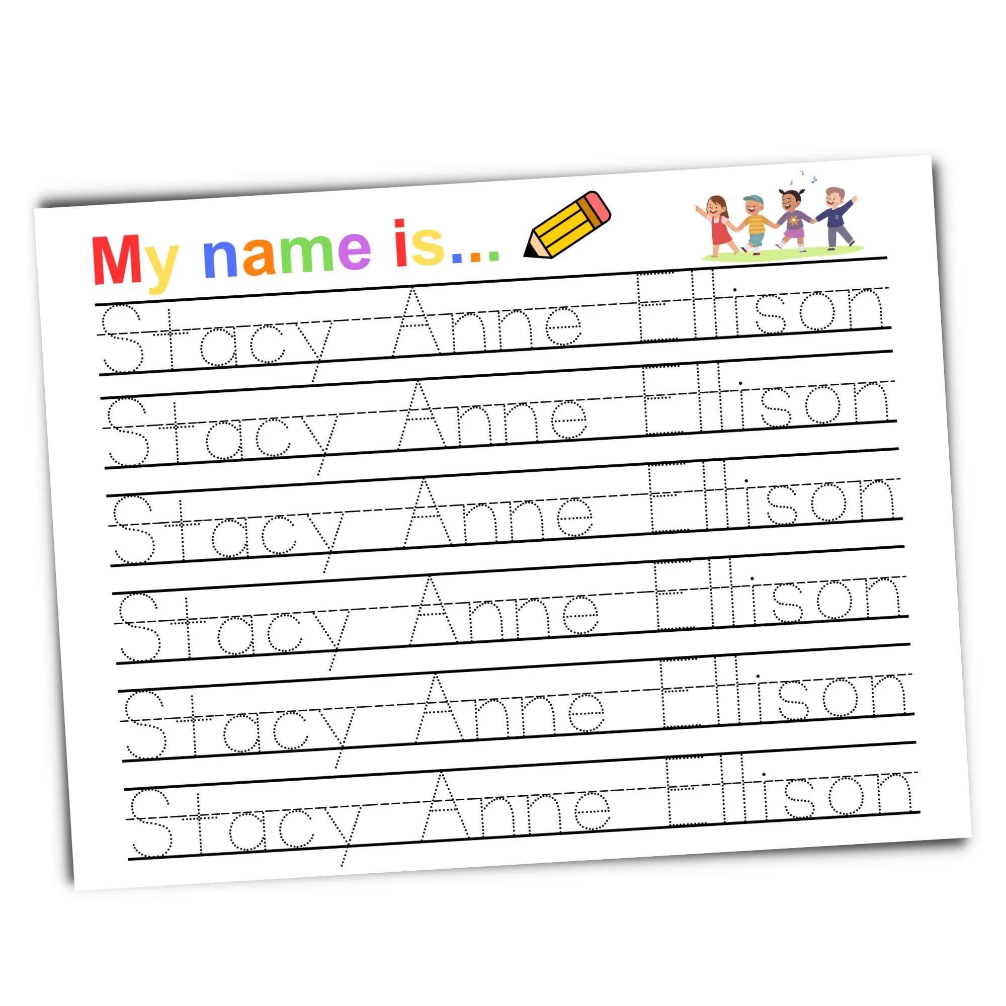 Personalized Name Tracing Worksheets: Handwriting Practice