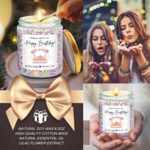 Birthday Gifts for Women Birthday Cake Candles Gifts for Best Friends Women Happy Birthday Gift for Women Female Sister Mom Wife Her Girlfriend Coworker Bestie Womens Birthday Gifts Candles for Cake