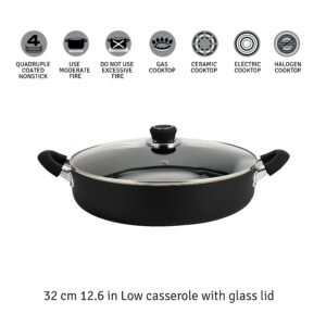 HUDSON Nonstick Paella Pan Hudson 11-inch Aluminum, 3.7 Qt