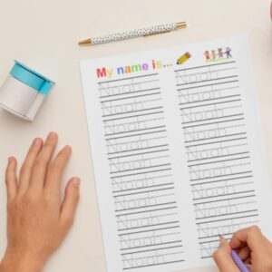 Personalized Name Tracing Worksheets: Handwriting Practice