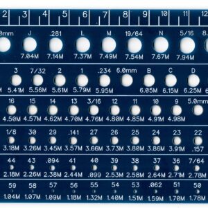 Holistic Drill Bit Gauge - 3 Drill Bit Gauges in One