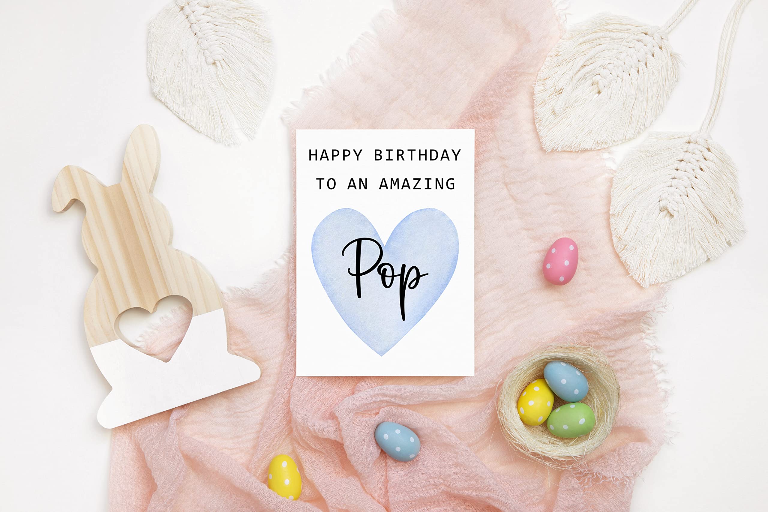 TunlaStore Happy Birthday To An Amazing Pop Card - Cute Birthday Card For Pop - Greeting Card - Amazing Pop Card - Pop Birthday Gift - Best Pop Birthday Card - Gift Idea Happy Birthday