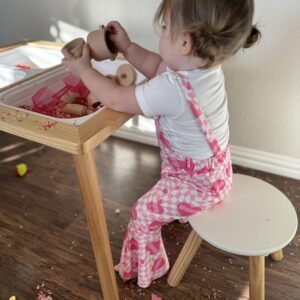 Beright Sensory Table, not with Storage Bins, Kid's Table Play Sand Table Indoor, for Birthday, Christmas and Thanksgiving Gift