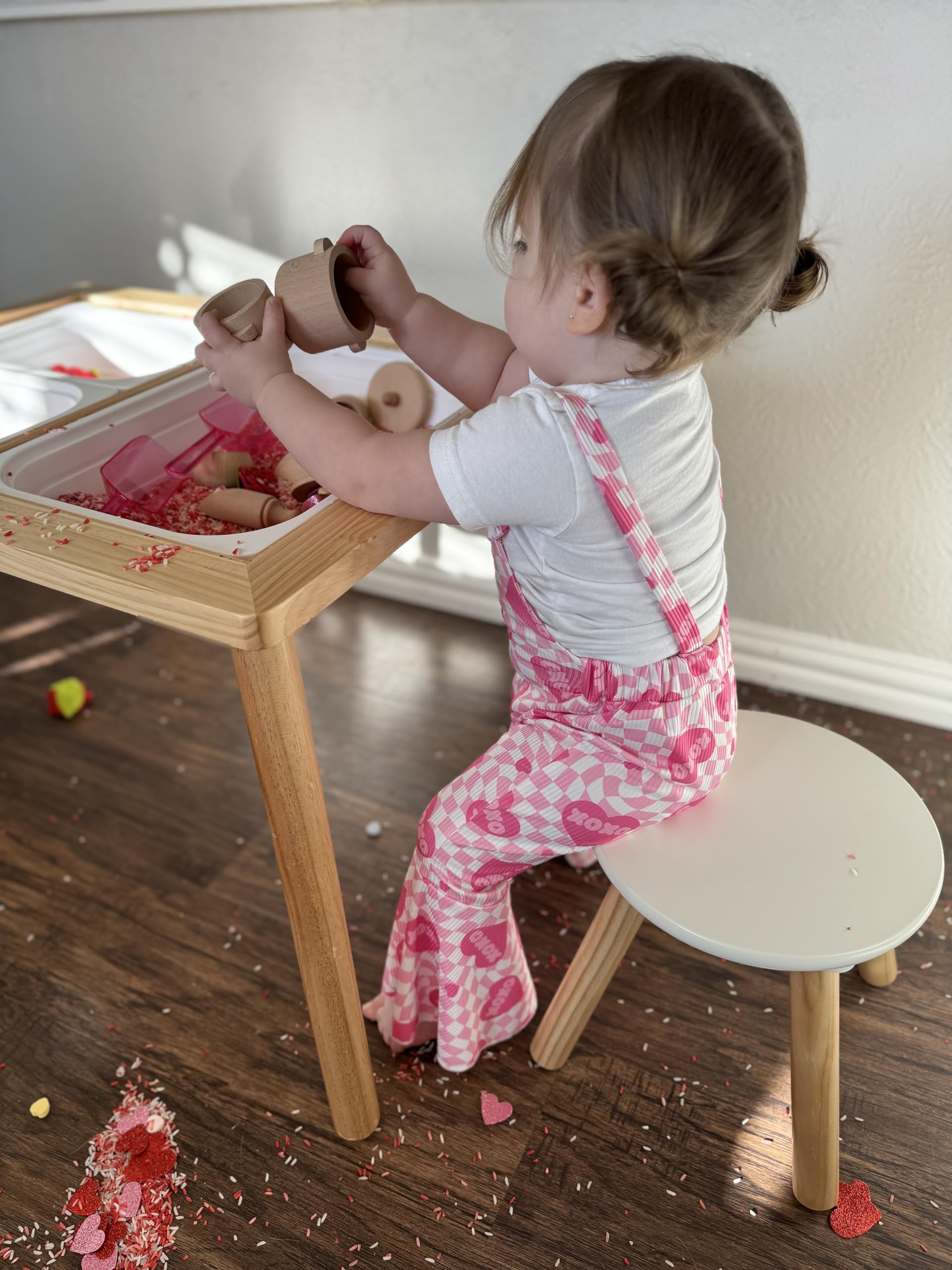 Beright Sensory Table, not with Storage Bins, Kid's Table Play Sand Table Indoor, for Birthday, Christmas and Thanksgiving Gift