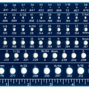 Holistic Drill Bit Gauge - 3 Drill Bit Gauges in One