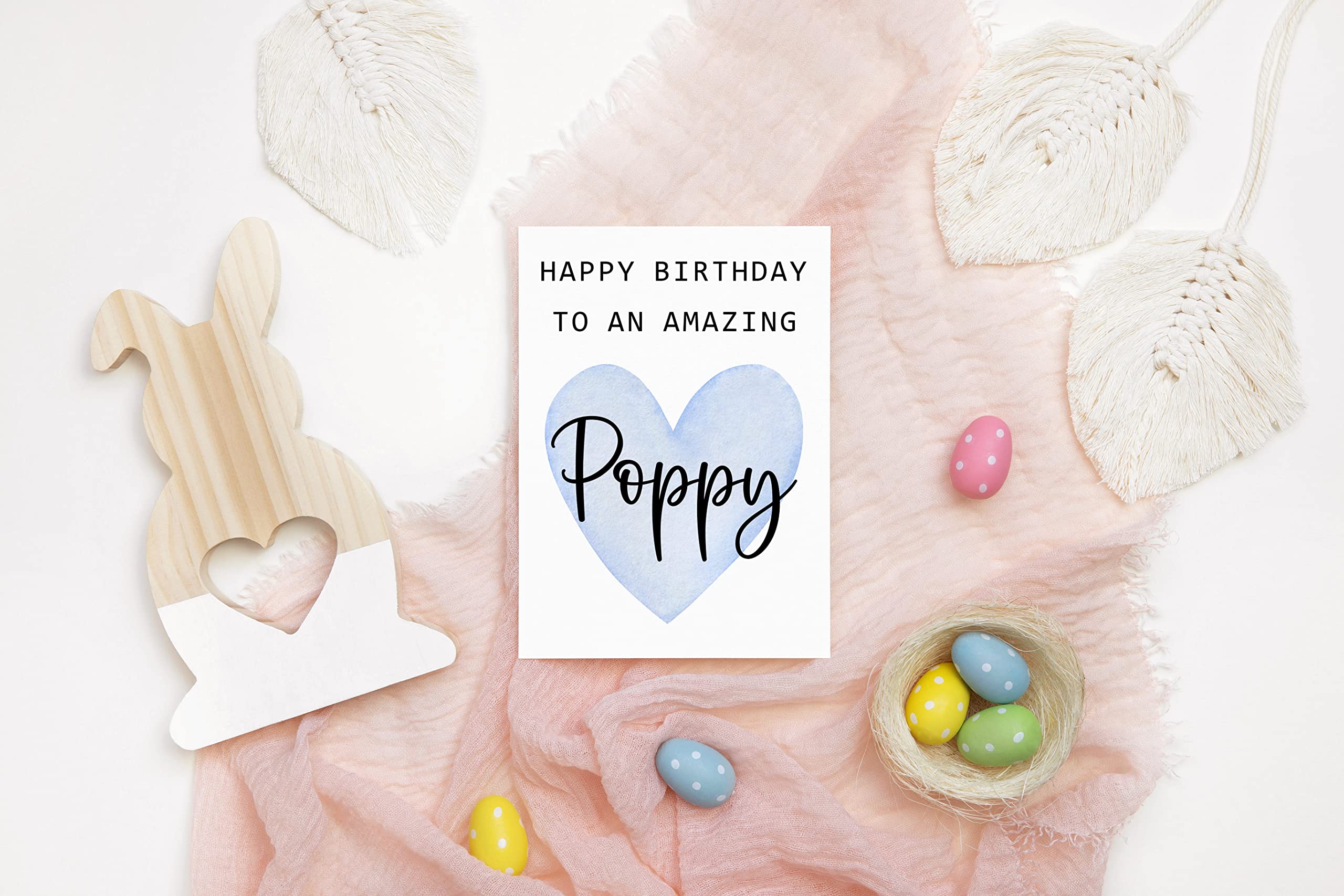 TunlaStore Happy Birthday To An Amazing Poppy Card - Cute Birthday Card For Poppy - Greeting Card - Amazing Poppy Card - Poppy Birthday Gift - Best Poppy Birthday Card - Gift Idea Happy Birthday