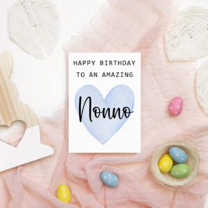 TunlaStore Happy Birthday To An Amazing Nonno Card - Cute Birthday Card For Nonno - Greeting Card - Amazing Nonno Card - Nonno Birthday Gift - Best Nonno Birthday Card - Gift Idea Happy Birthday