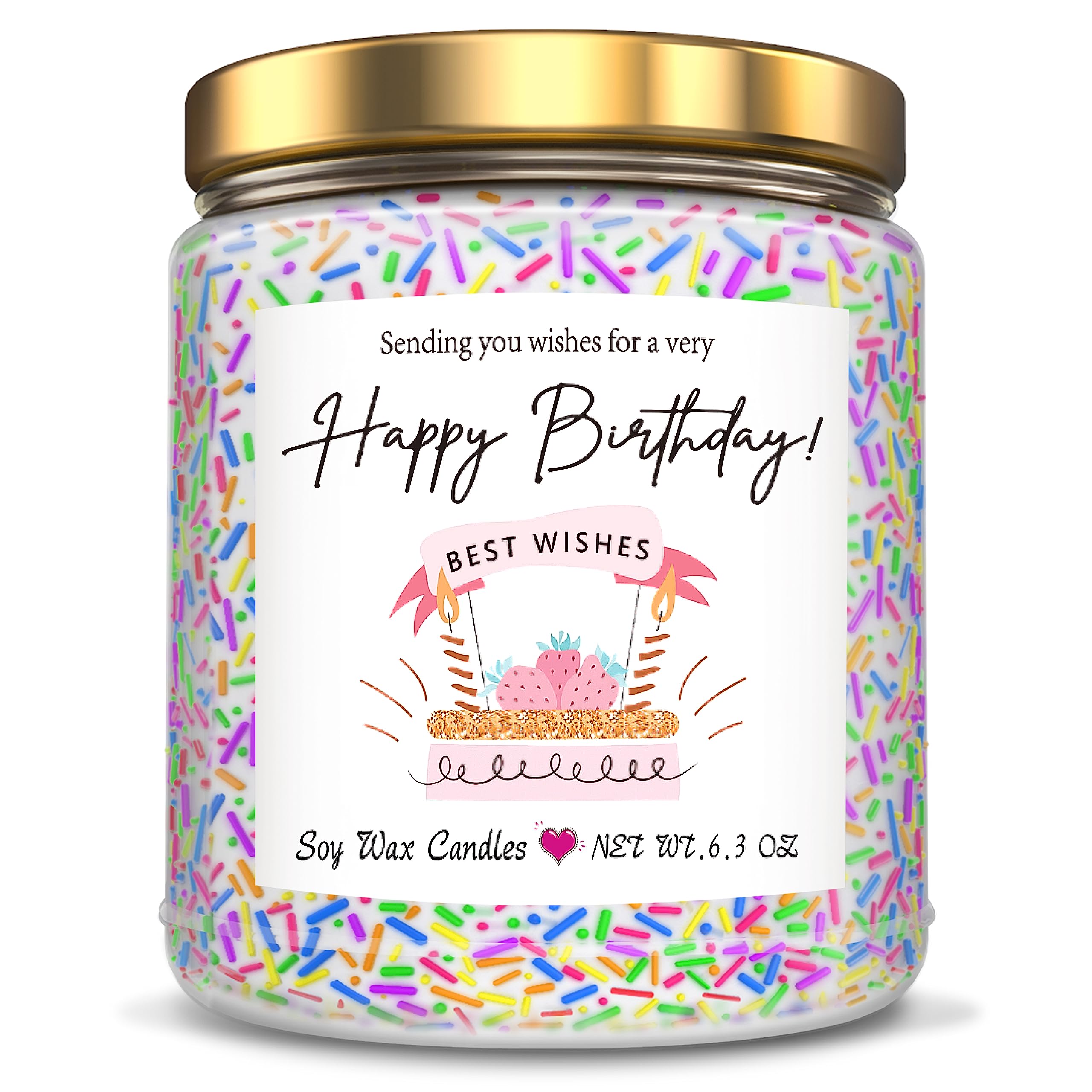 Birthday Gifts for Women Birthday Cake Candles Gifts for Best Friends Women Happy Birthday Gift for Women Female Sister Mom Wife Her Girlfriend Coworker Bestie Womens Birthday Gifts Candles for Cake