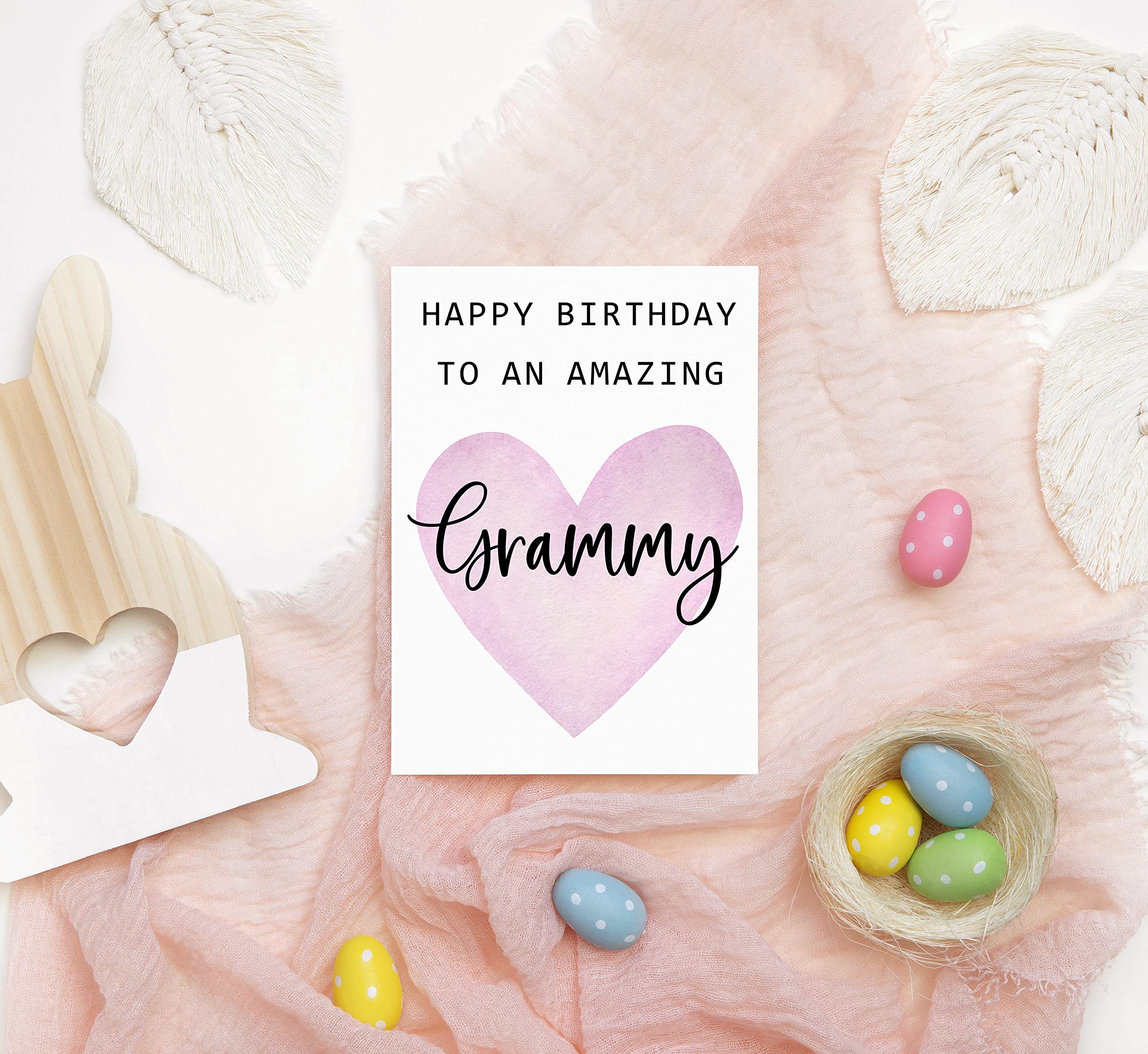 TunlaStore Happy Birthday To An Amazing Grammy Card - Cute Birthday Card For Grammy - Greeting Card - Amazing Grammy Card - Grammy Birthday Gift - Best Grammy Birthday Card - Gift Idea Happy Birthday