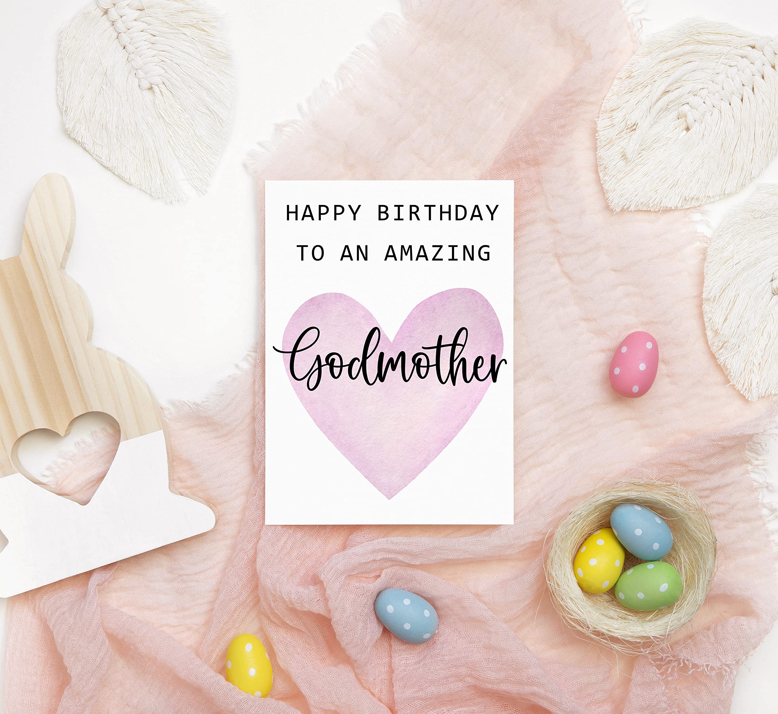 Happy Birthday To An Amazing Godmother Card - Cute Birthday Card For Godmother - Greeting Card - Amazing Godmother - Godmother Birthday Gift - Best Godmother Birthday Card - Gift Idea Happy Birthday