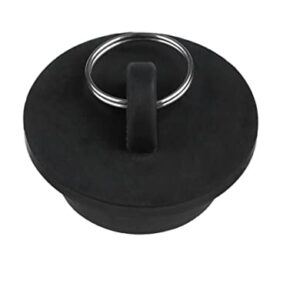 SLOYCA 1PC Durable Rubber Washroom Kitchen Sink Water Stopper Floor Round Drain Plug Sink Bathtub Drainage Stopper Leakage-Proof Plug (Color : Black 26.7-28.7mm)