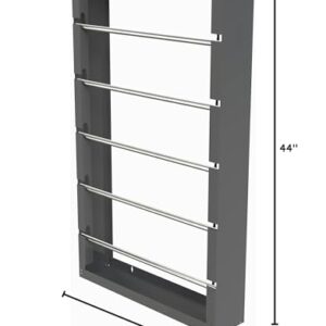 Durham 388-95 Wire Spool Rack, 5 Rods, Wall Mountable