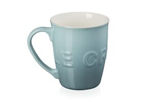 le creuset stoneware 20 oz extra-large logo coffee mug, sea salt