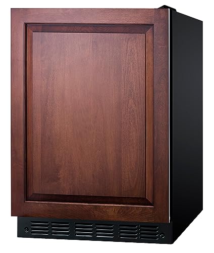 Summit CT66BK2SSIFADA 24” Wide ADA Under Counter Refrigerator-Freezer 4.9 cu.ft. with Panel-Ready Door (Panel Not Included) Automatic Defrost Operation, Black Interior (Panel Ready-ADA-RHD)