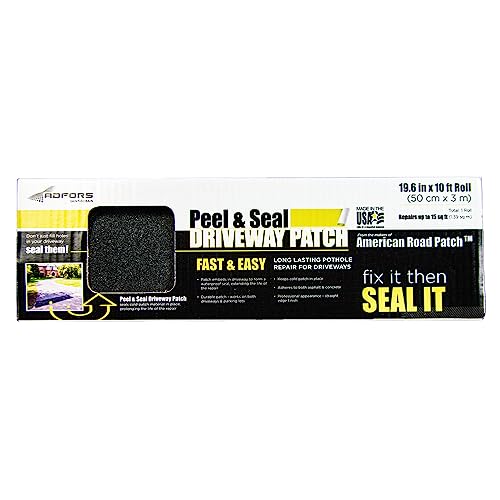 ADFORS Peel & Seal Driveway Patch for Long Lasting Pothole Repair