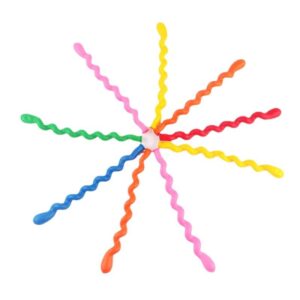 100 Pcs Latex Spiral Balloons for Assorted Boys Girls Birthday Party Balloons