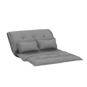 TY ARTS & CULTURE Sofa Bed Comfortable Adjustable Sofa TV Floor Gaming Couch Lazy Sofa Floor Cute Futons Sets with 2 Pillows Folding Sleeping Laying Entertainment | Deep Grey