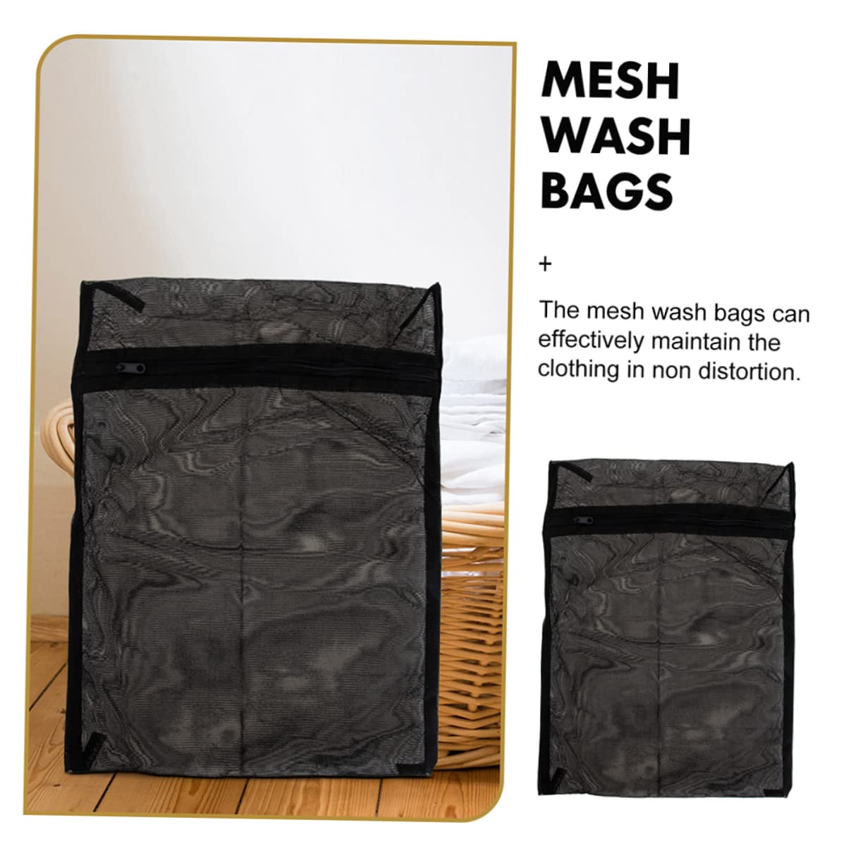 COLLBATH 8 Pcs Mesh Laundry Bags Zippered Wash Bags for Clothes Lingerie and Travel Storage Organizing Bags for Washing Machine Use