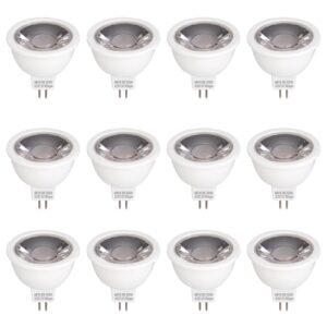 gardencoin 5w gu5.3 mr16 led bulbs, 2700k soft white, dimmable, ip65 waterproof low voltage 9-17v ac/dc bi-pin base, 38° beam angle for landscape, recessed, track lighting, 6 pack