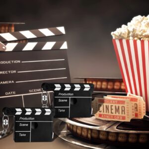 Junkin Bulk Movie Night Party Favors for Guests Movie Clapboard Key Chain with Tape Measure Movie Theme Party Favors Decorations Movie Night Decoration for Movie Theme Party Souvenir Prizes(36 Pcs)