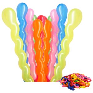 100 pcs latex spiral balloons for assorted boys girls birthday party balloons