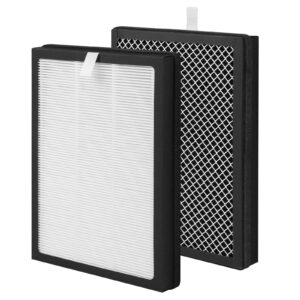 breabetter 2-pack cap-500 true hepa replacement filter compatible with cuisinart cap-500fpk purifier, 3-in-1 filtration